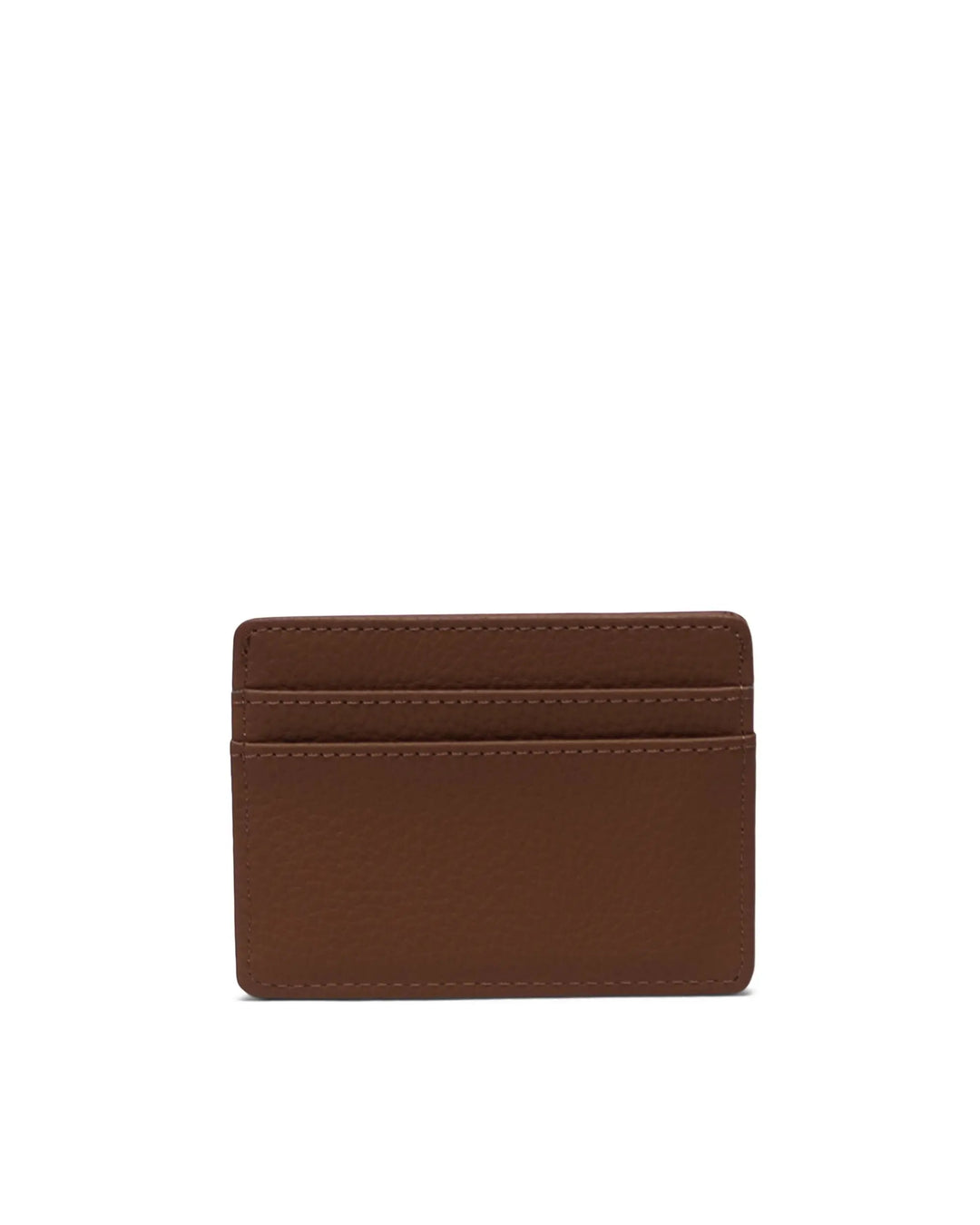 Charlie Vegan Leather Cardholder in Saddle Brown