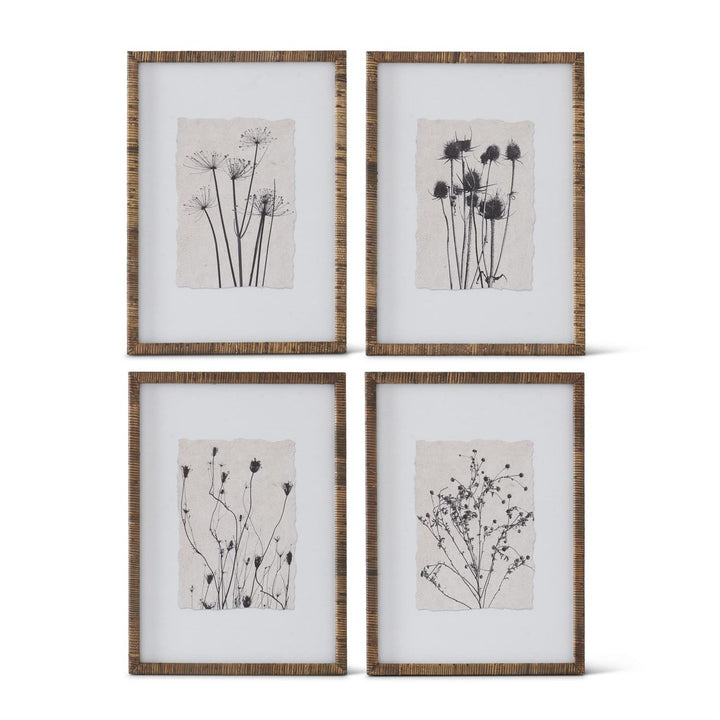 Rattan Frame Botanical Print