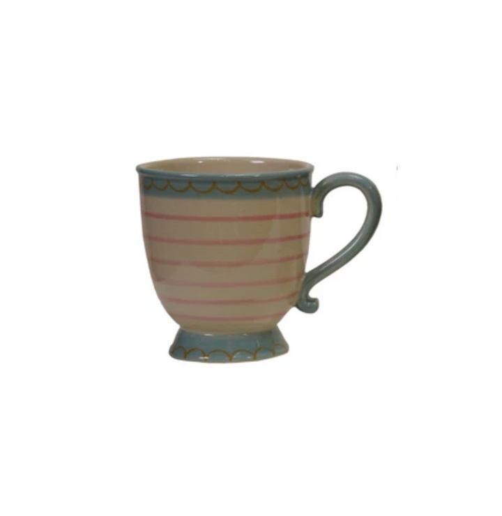 Stoneware Footed Mug