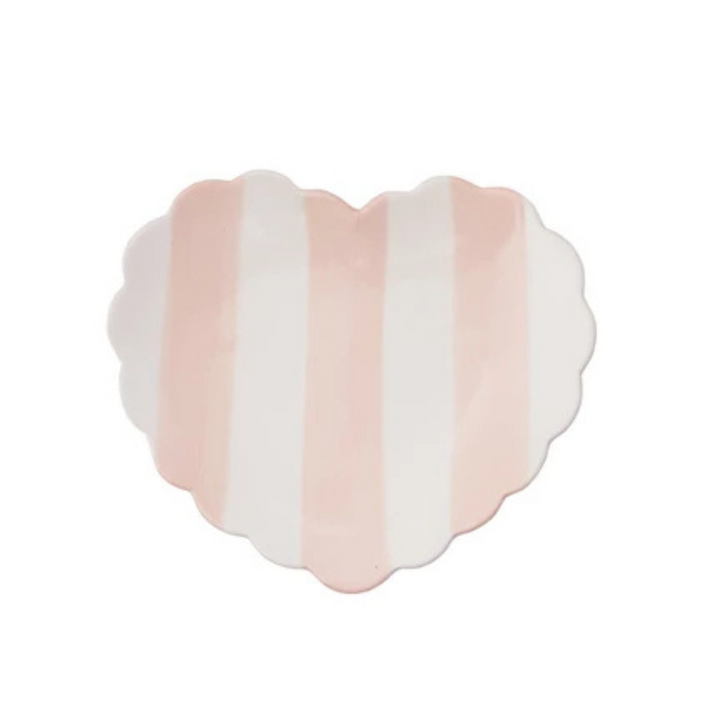 Striped Heart Dish