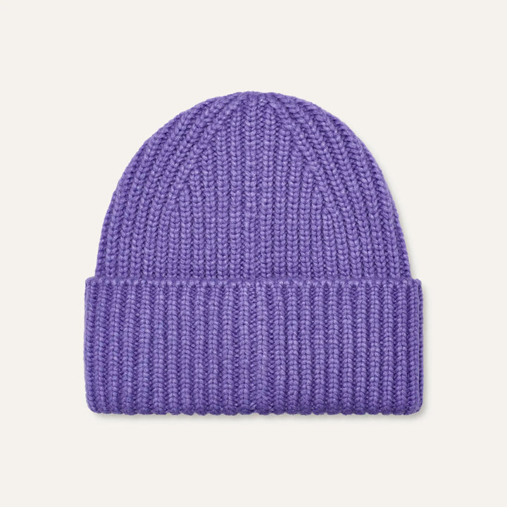 Chunky Rib Beanie in Lupine