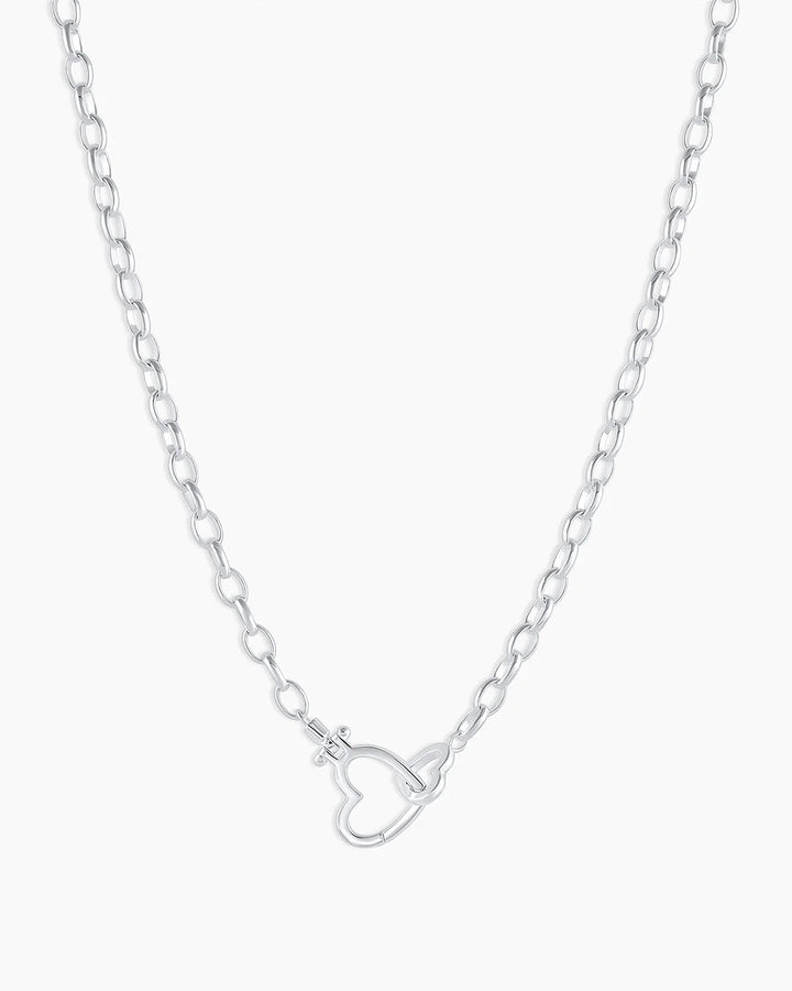 Parker Silver Heart Necklace