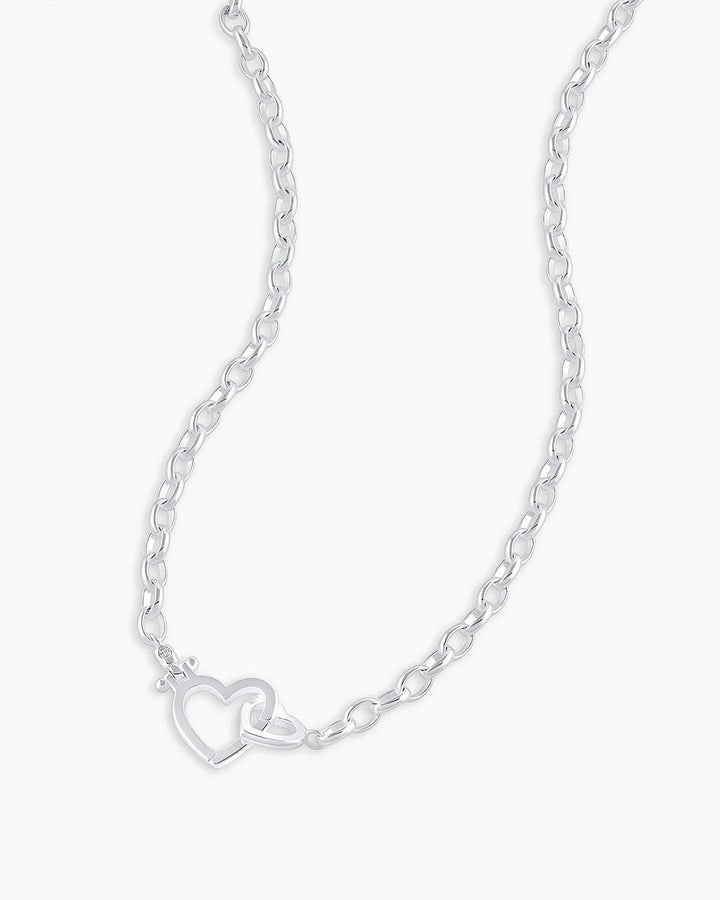 Parker Silver Heart Necklace