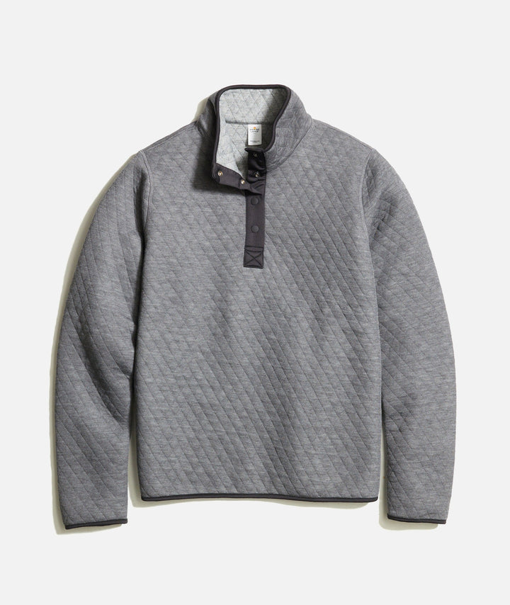 Corbet Reversible Pullover in Heather Grey & Charcoal