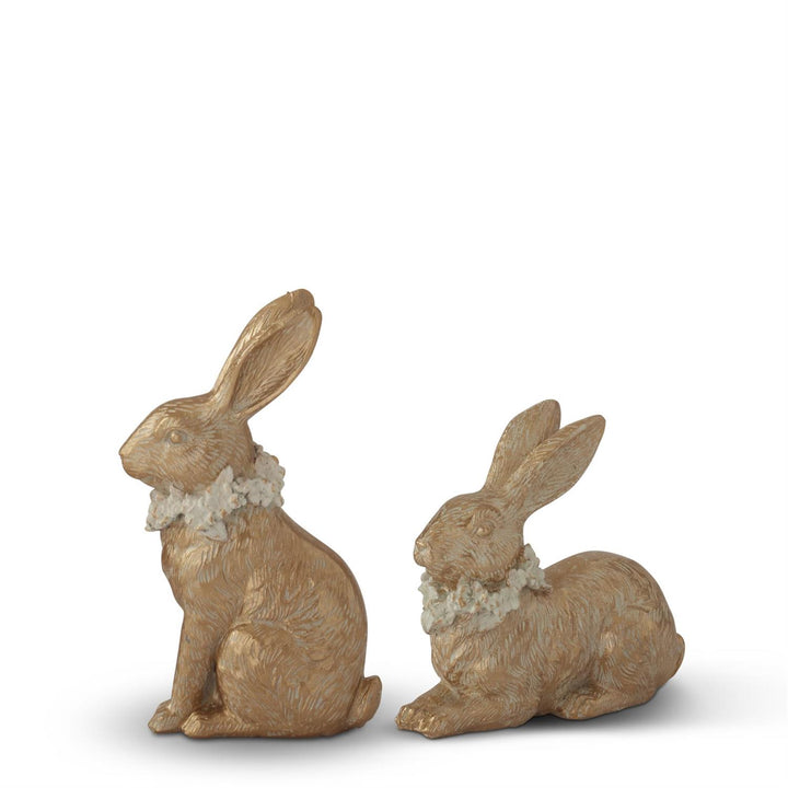 Gold Resin Easter Bunny