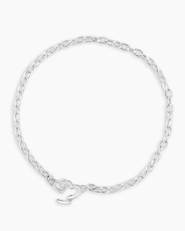 Parker Heart Silver Mini Bracelet