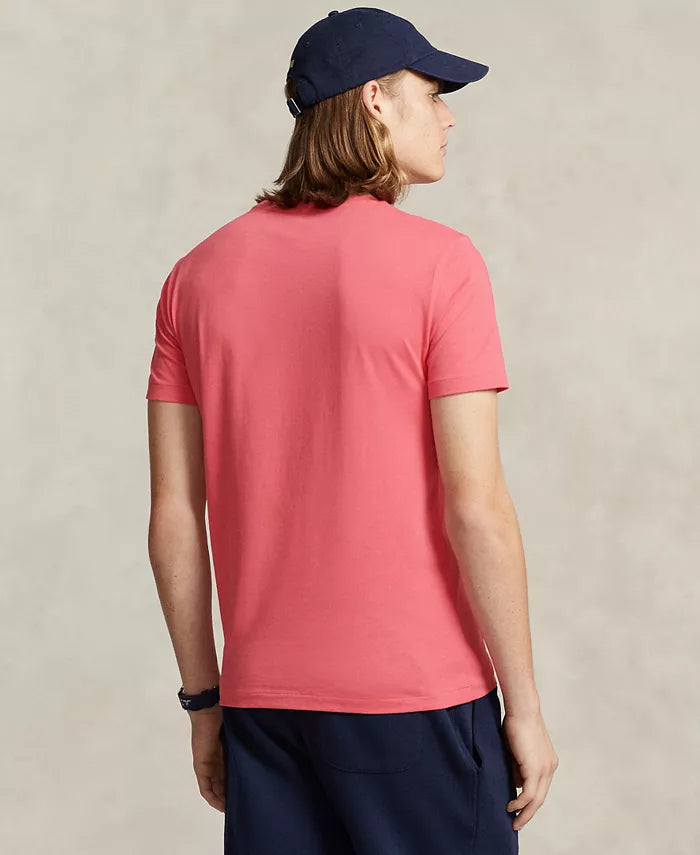 Classic Short Sleeve Crewneck T-Shirt in Pale Red