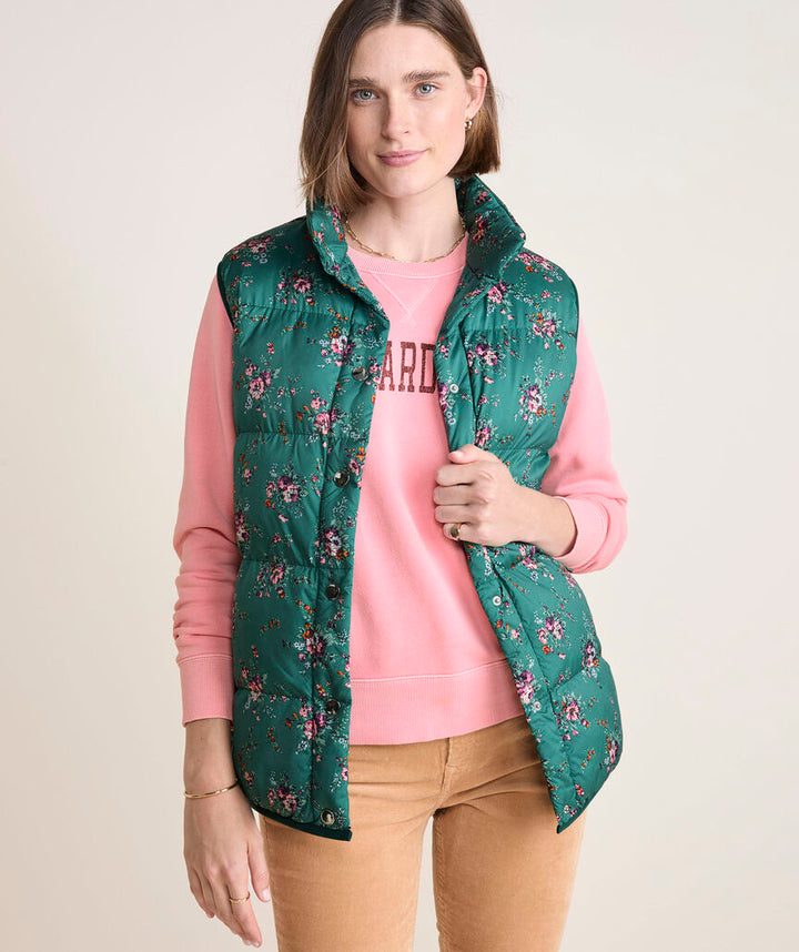 Puffer Vest in Janet Floral