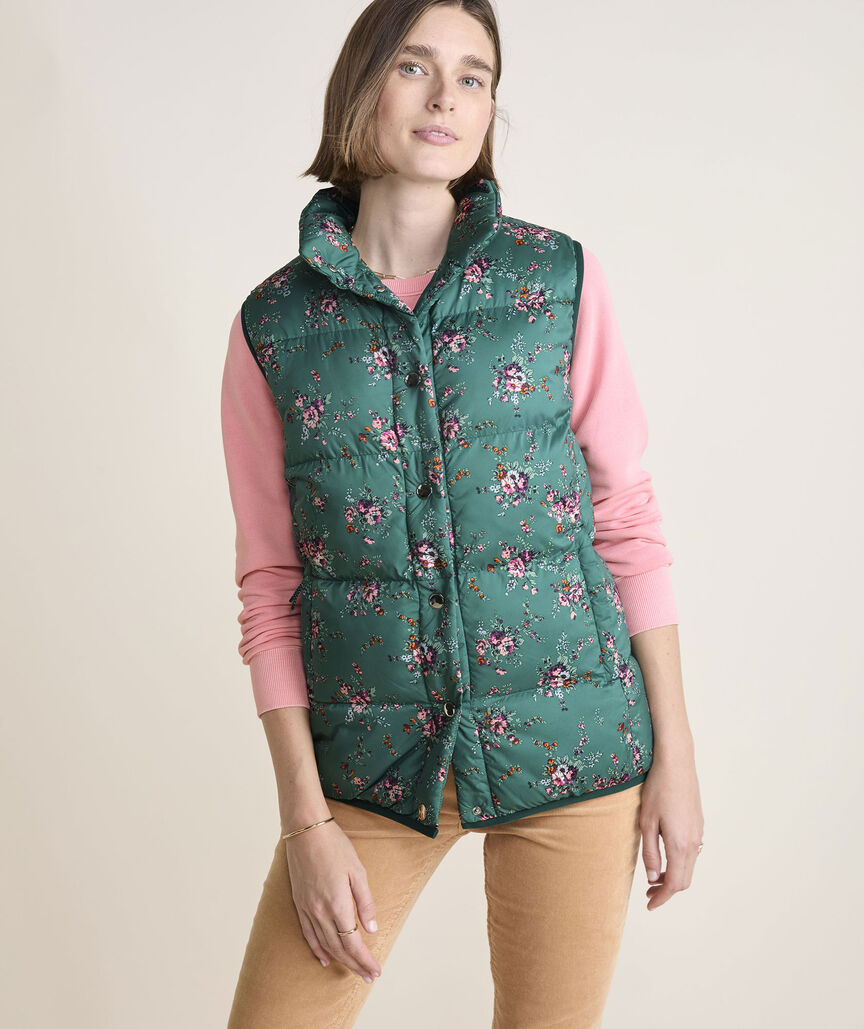 Puffer Vest in Janet Floral