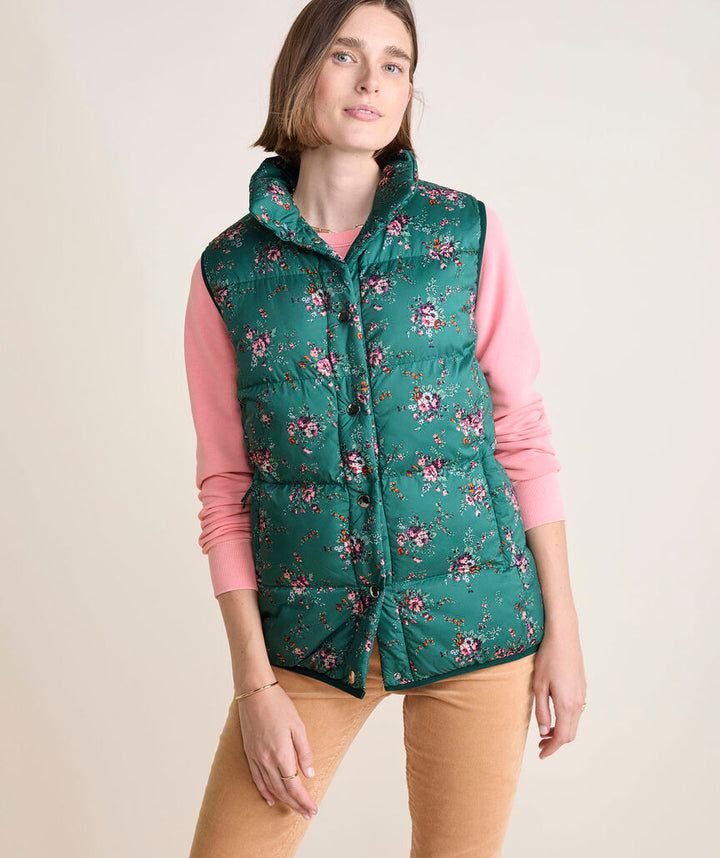 Puffer Vest in Janet Floral