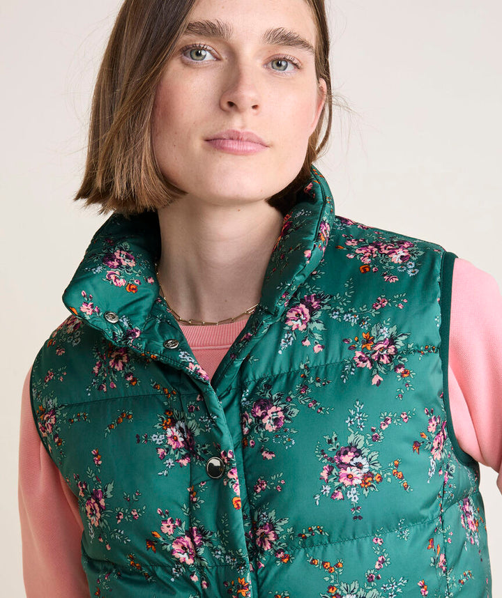 Puffer Vest in Janet Floral