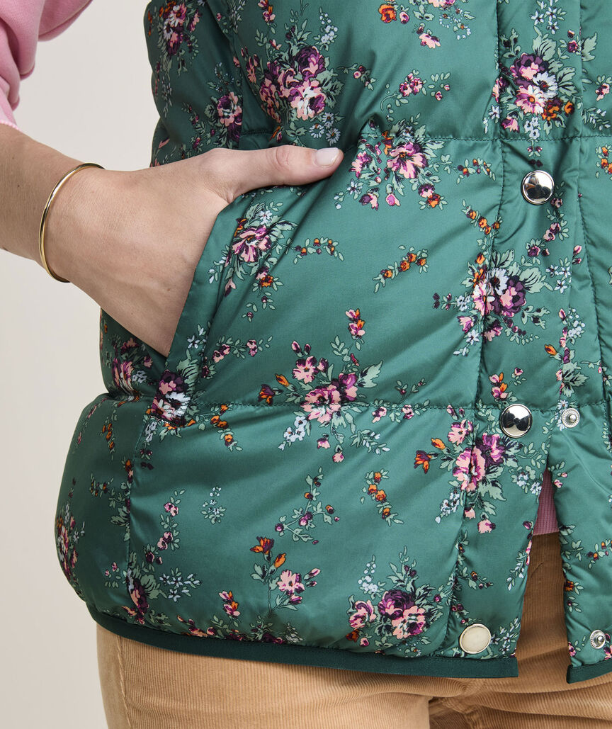 Puffer Vest in Janet Floral