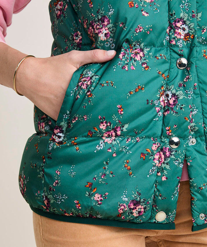 Puffer Vest in Janet Floral