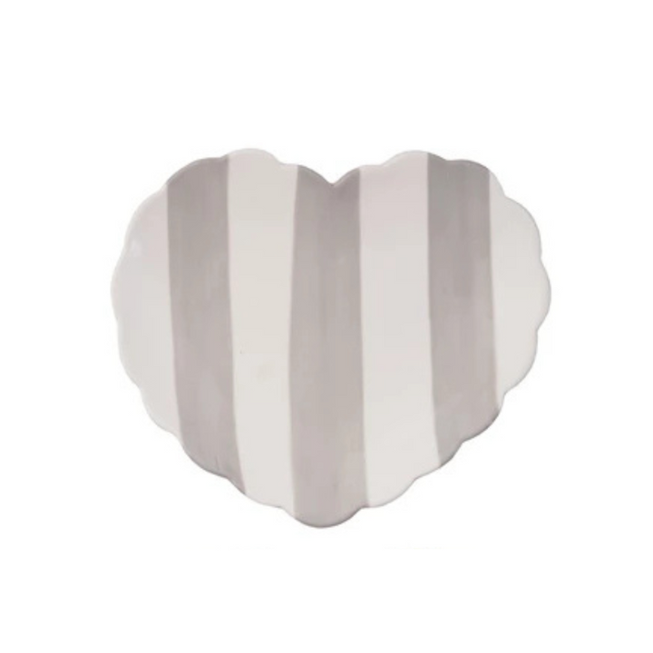 Striped Heart Dish