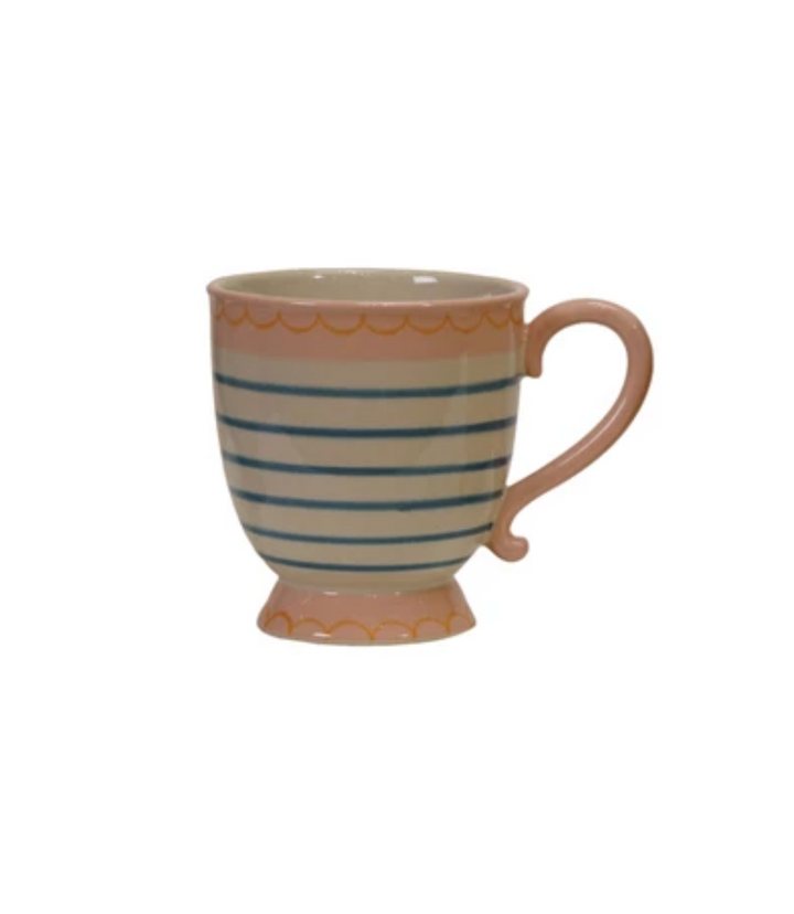 Stoneware Footed Mug