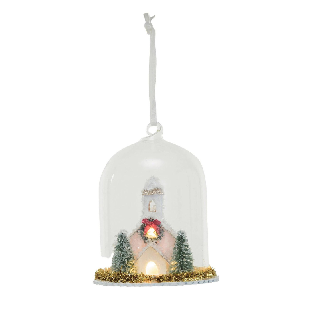 Glass Cloche LED Ornament