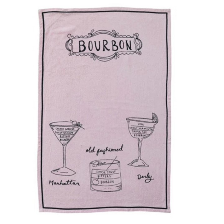 Cocktail Recipe Towel