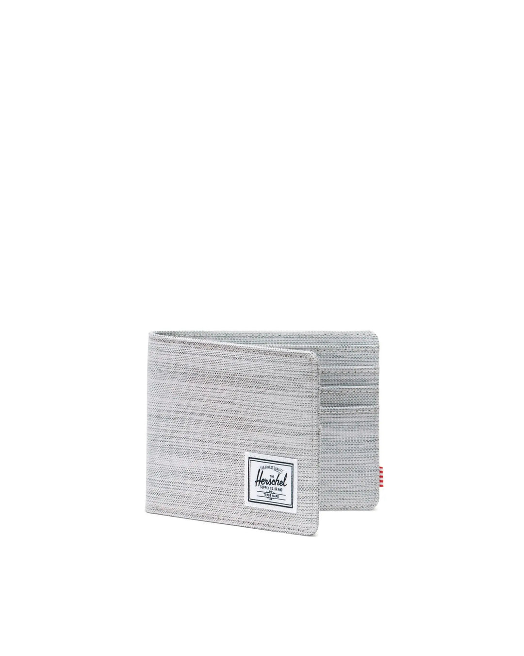 Roy Wallet in Light Grey Crosshatch