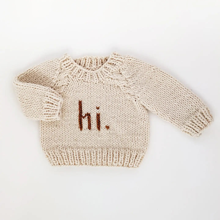 Hi Crew Neck Sweater in Pecan