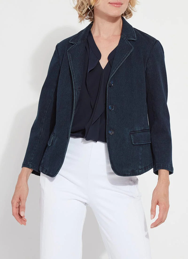 Della Denim Blazer in Indigo | Madison's Niche – Madison's Niche