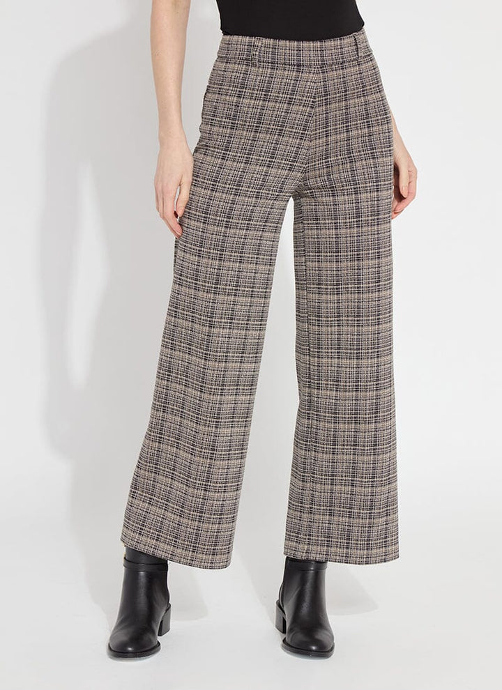 Erin Hi Waist Leg Ponte Jacquard in Opposites Attract Plaid