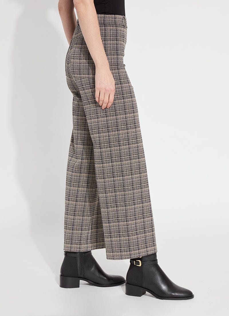 Erin Hi Waist Leg Ponte Jacquard in Opposites Attract Plaid