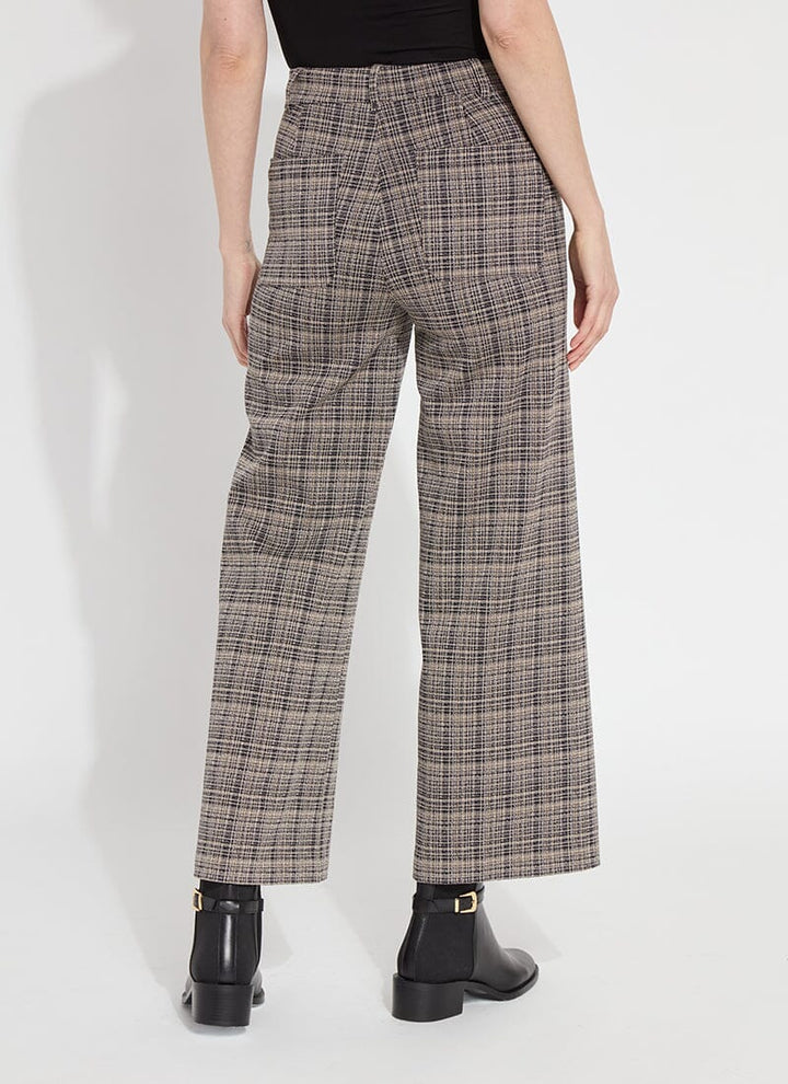 Erin Hi Waist Leg Ponte Jacquard in Opposites Attract Plaid