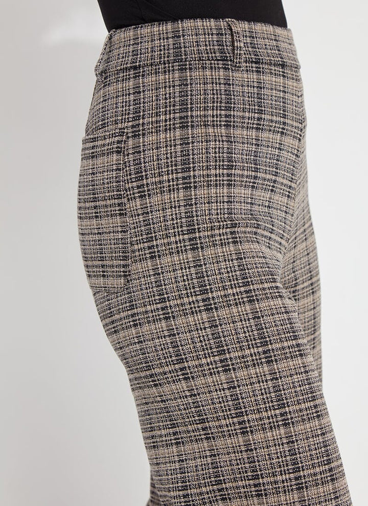 Erin Hi Waist Leg Ponte Jacquard in Opposites Attract Plaid