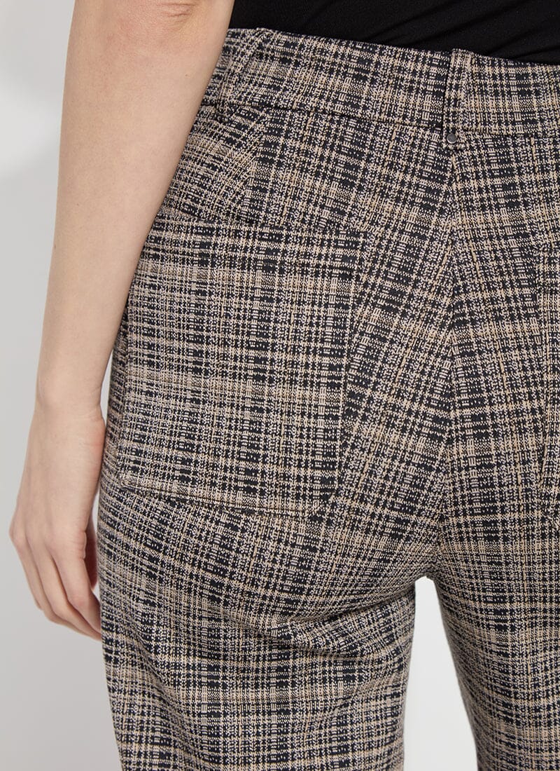 Erin Hi Waist Leg Ponte Jacquard in Opposites Attract Plaid