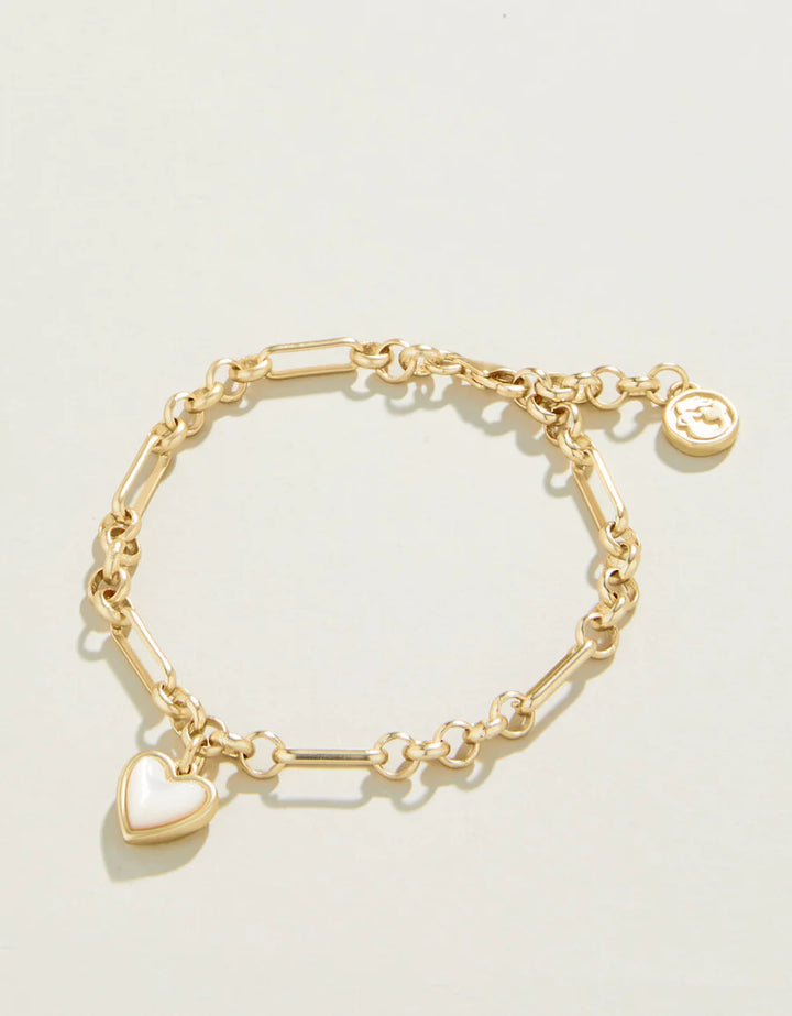 Mother of Pearl Full Heart Bracelet