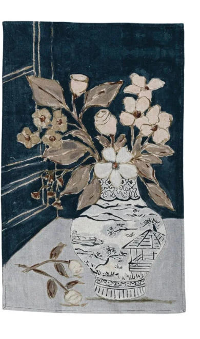 Floral Printed Tea Towel