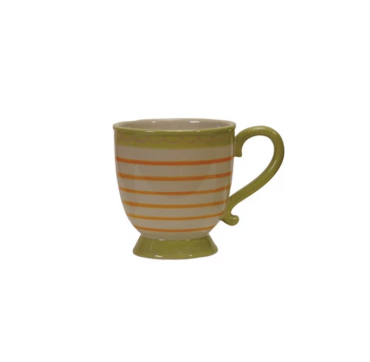 Stoneware Footed Mug