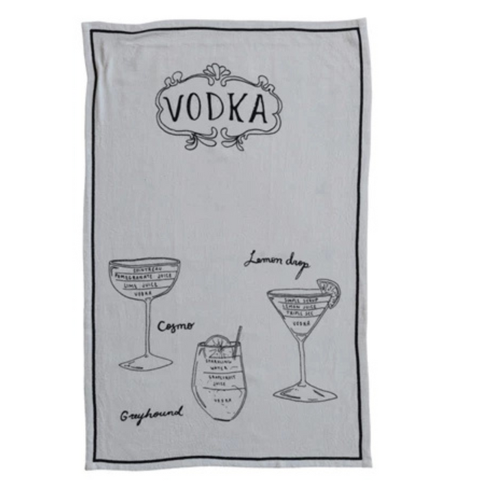 Cocktail Recipe Towel