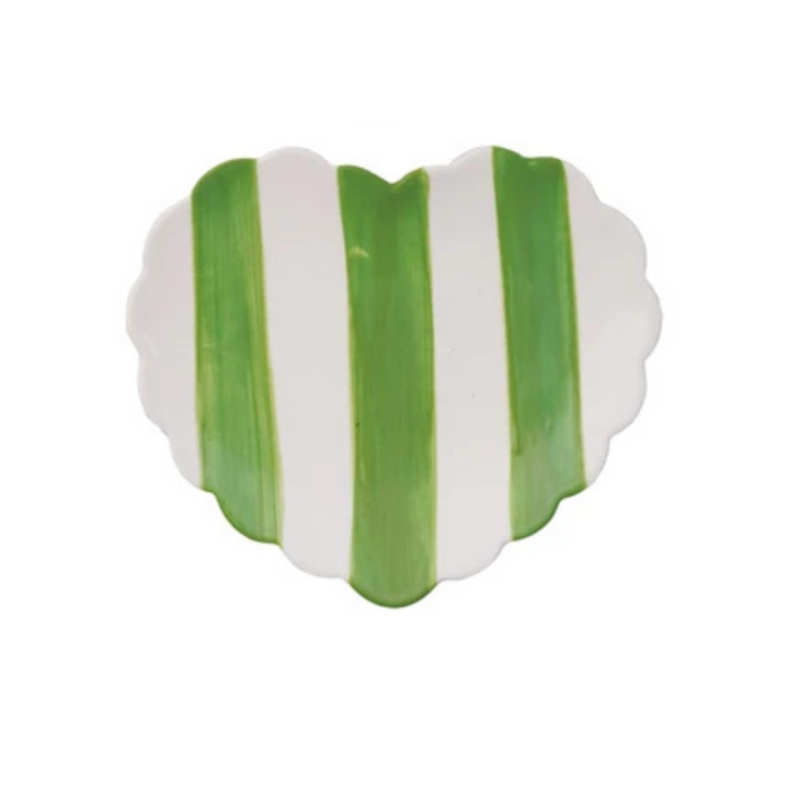 Striped Heart Dish