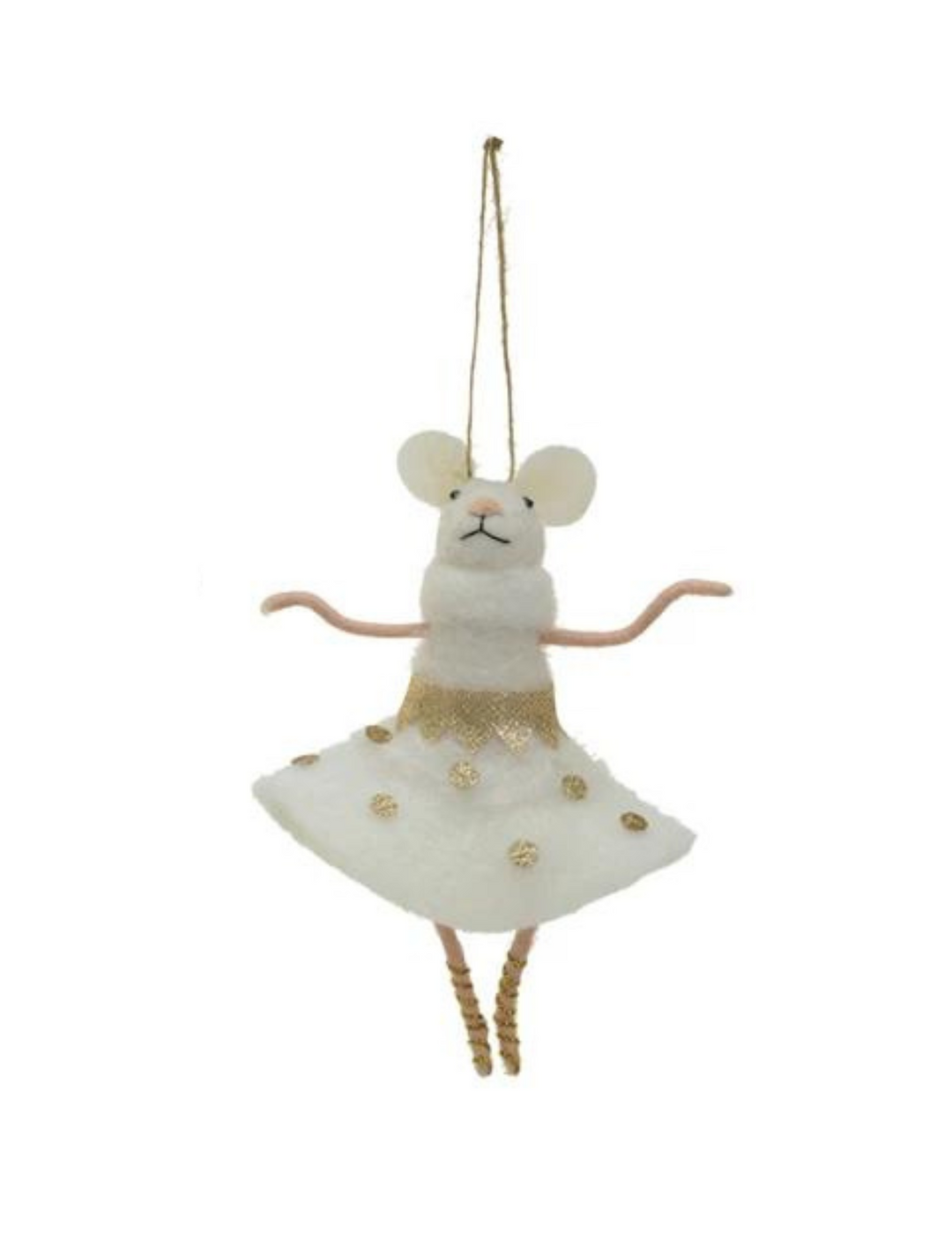 Ballerina Mouse Ornament