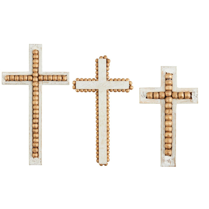 Gold Beaded Cross