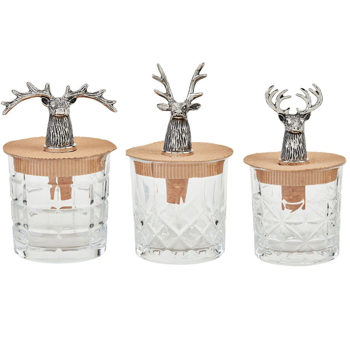 Deer Glass & Stopper Set