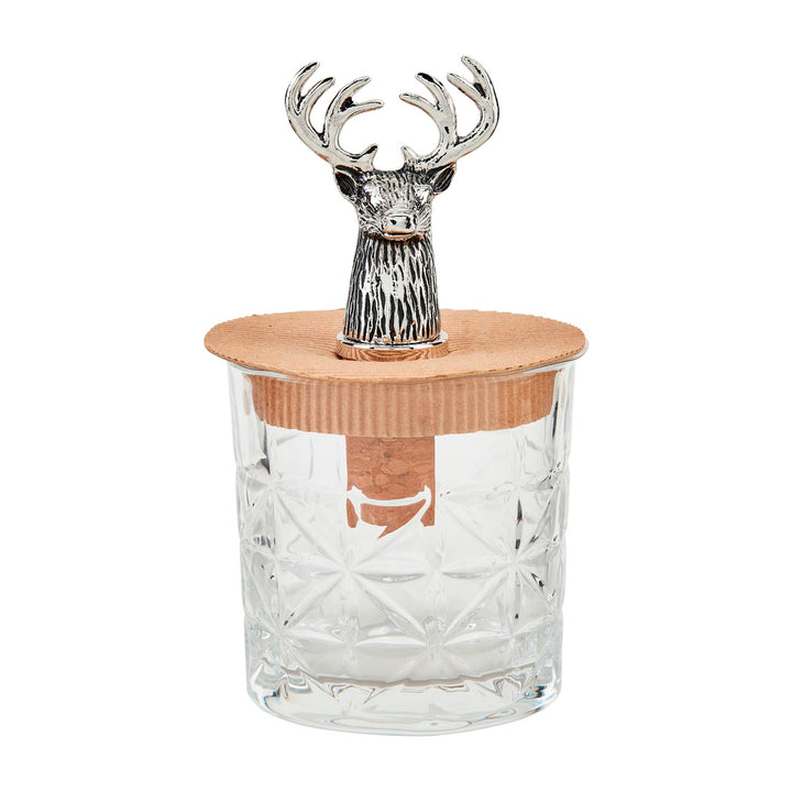 Deer Glass & Stopper Set