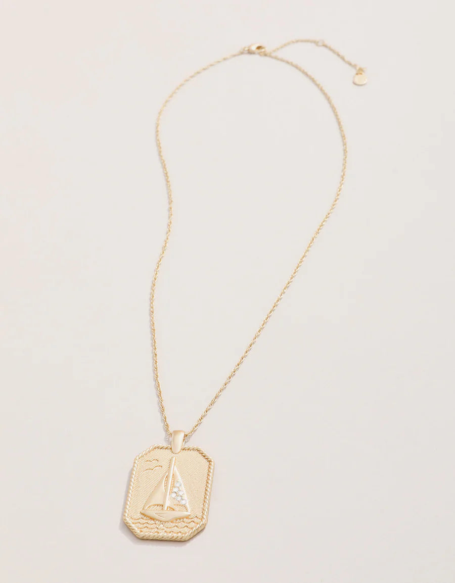 White Set Sail Necklace