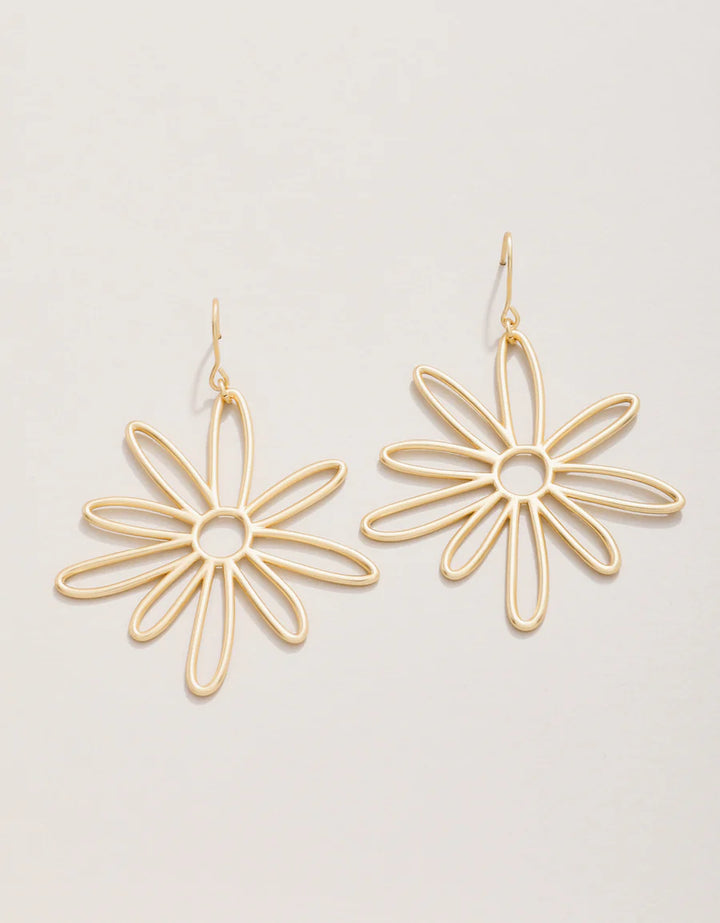 Gold Happy Daisy Earrings