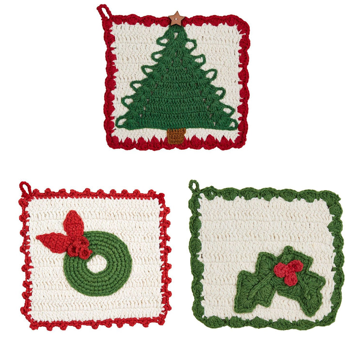 Christmas Crochet Pot Holder