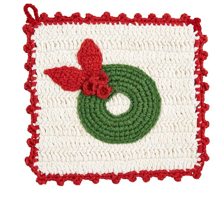 Christmas Crochet Pot Holder