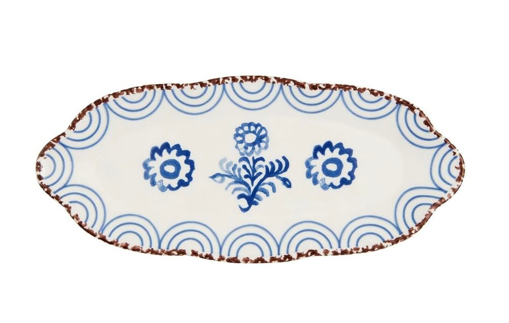 Blue Floral Plate