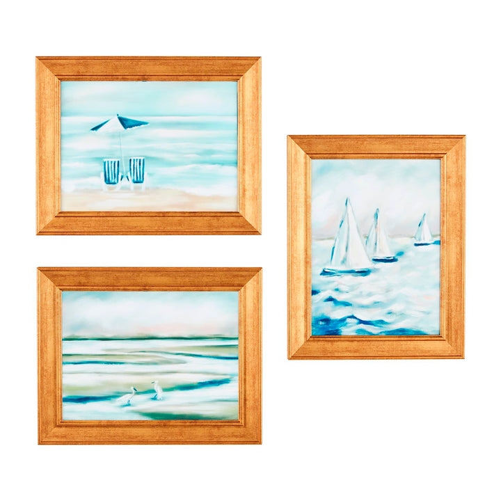 Sailboats Framed Art