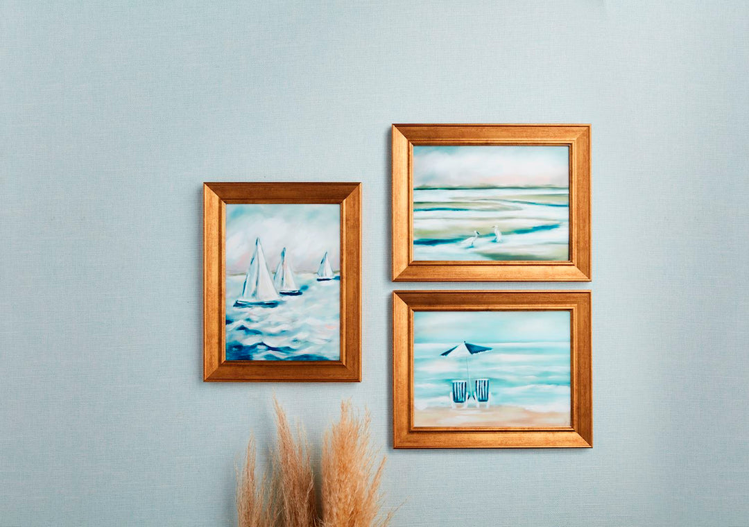 Sailboats Framed Art