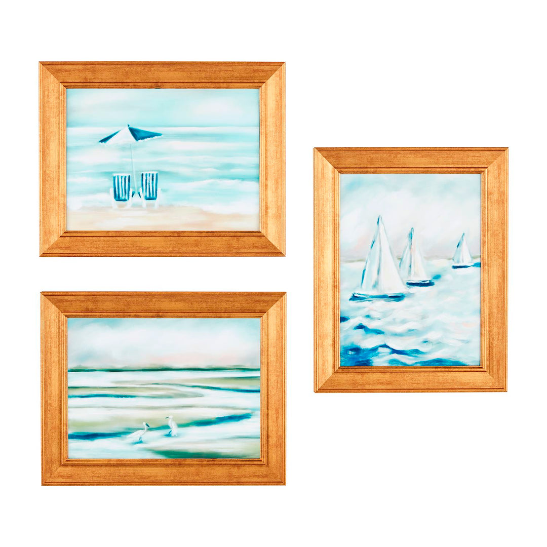 Beach Chairs Framed Art