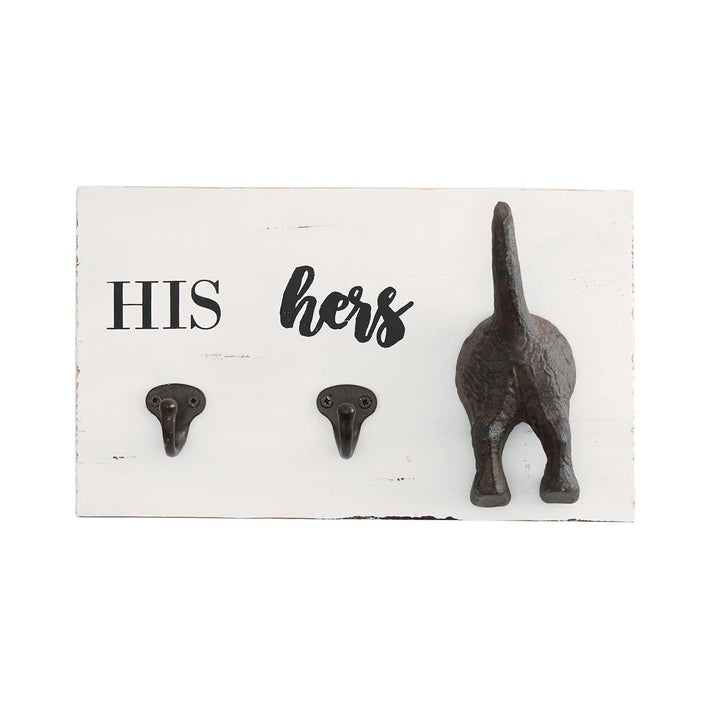 His, Hers & Pup Wall Hook