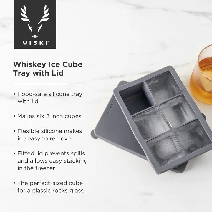 Whiskey Ice Tray with Lid