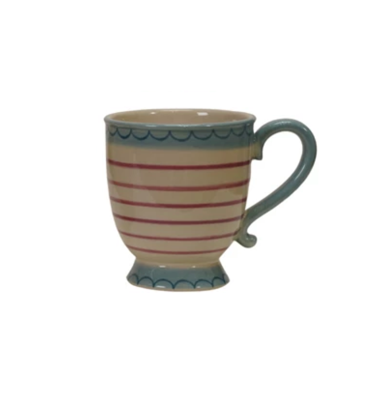 Stoneware Footed Mug