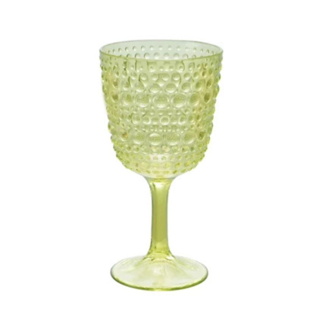 Acrylic Dots Wine Glass